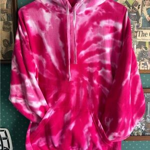 Pink Tie-Dye Hoodie